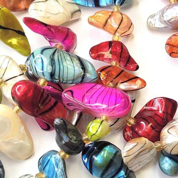 Colourful Shell Necklace Colourful Beaded Long Necklace - Picture 9 of 15